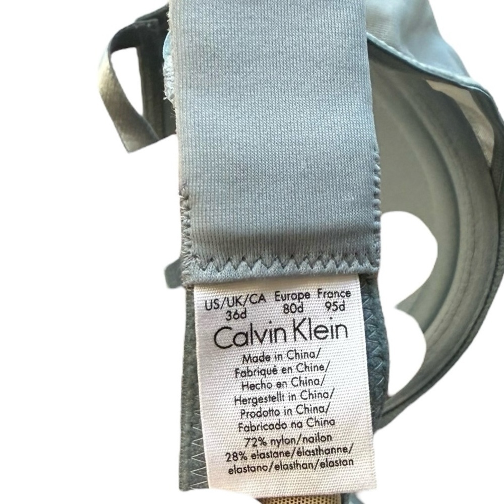 Calvin Klein Women's Customized Lift Bra 36D Light Blue NWT! - Picture 4 of 5